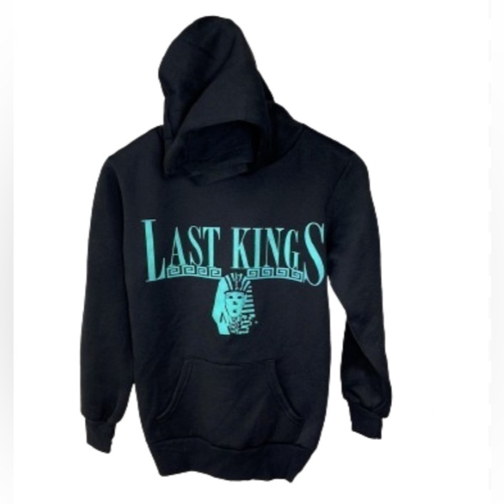 Last Kings by Artist Tyga Tut Logo Black Hoodie Pullover Unisex Small Hip Hop - Picture 2 of 13